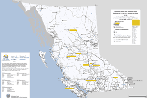 Operating Mines and Selected Major Exploration Projects in BC 2010